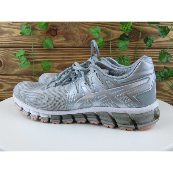 ASICS Size 8 Women Sneaker Silver Synthetic M Training - Picture 6 of 8